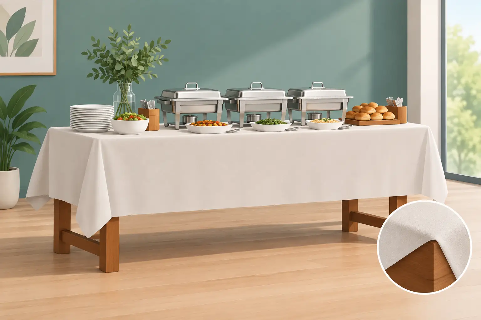 Best Table Covers for Buffets That Protect Wood