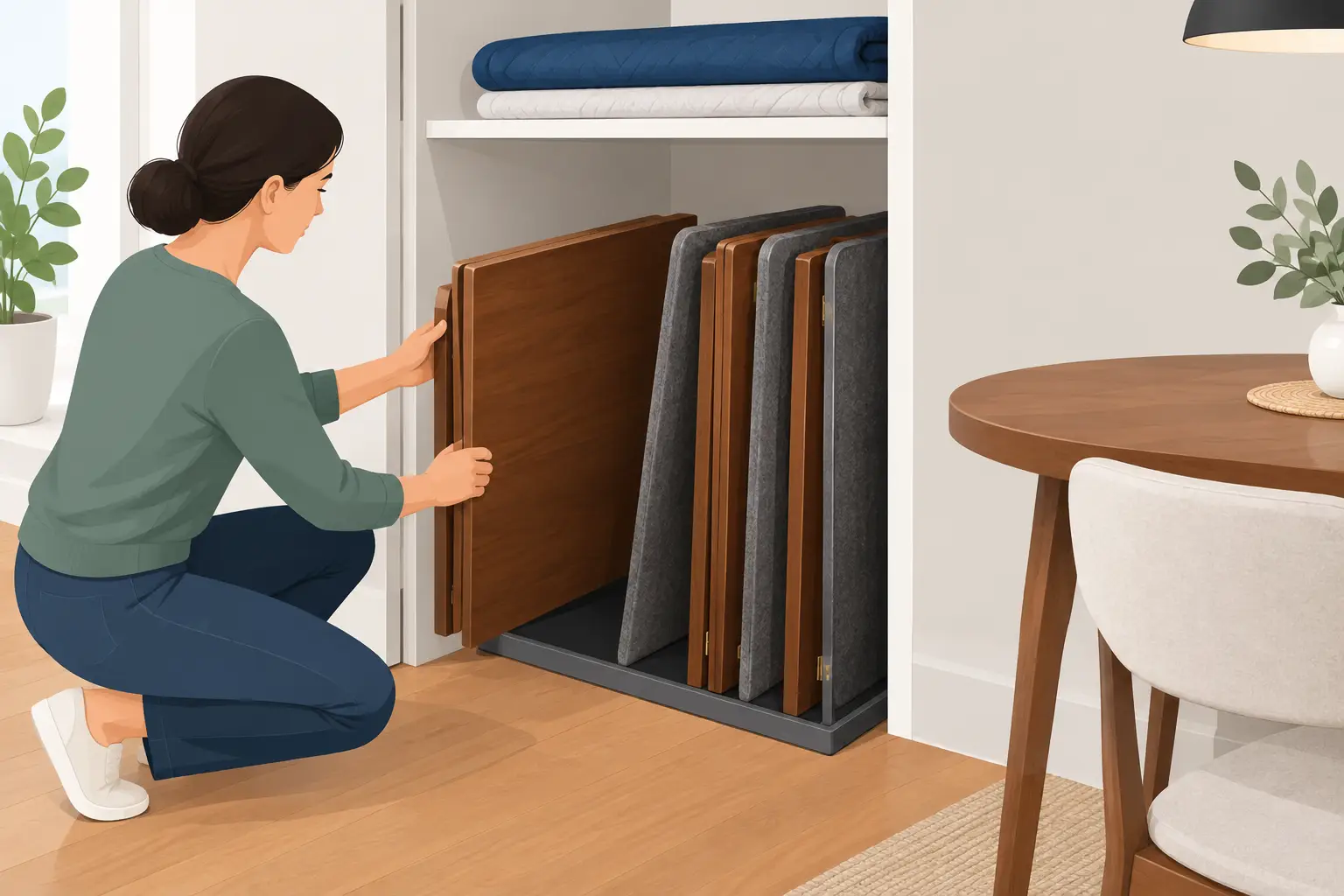 How to Store Table Leaves Without Damage