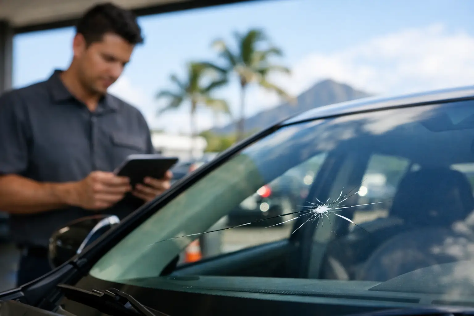 Hawaii Safety Check for Windshield Cracks