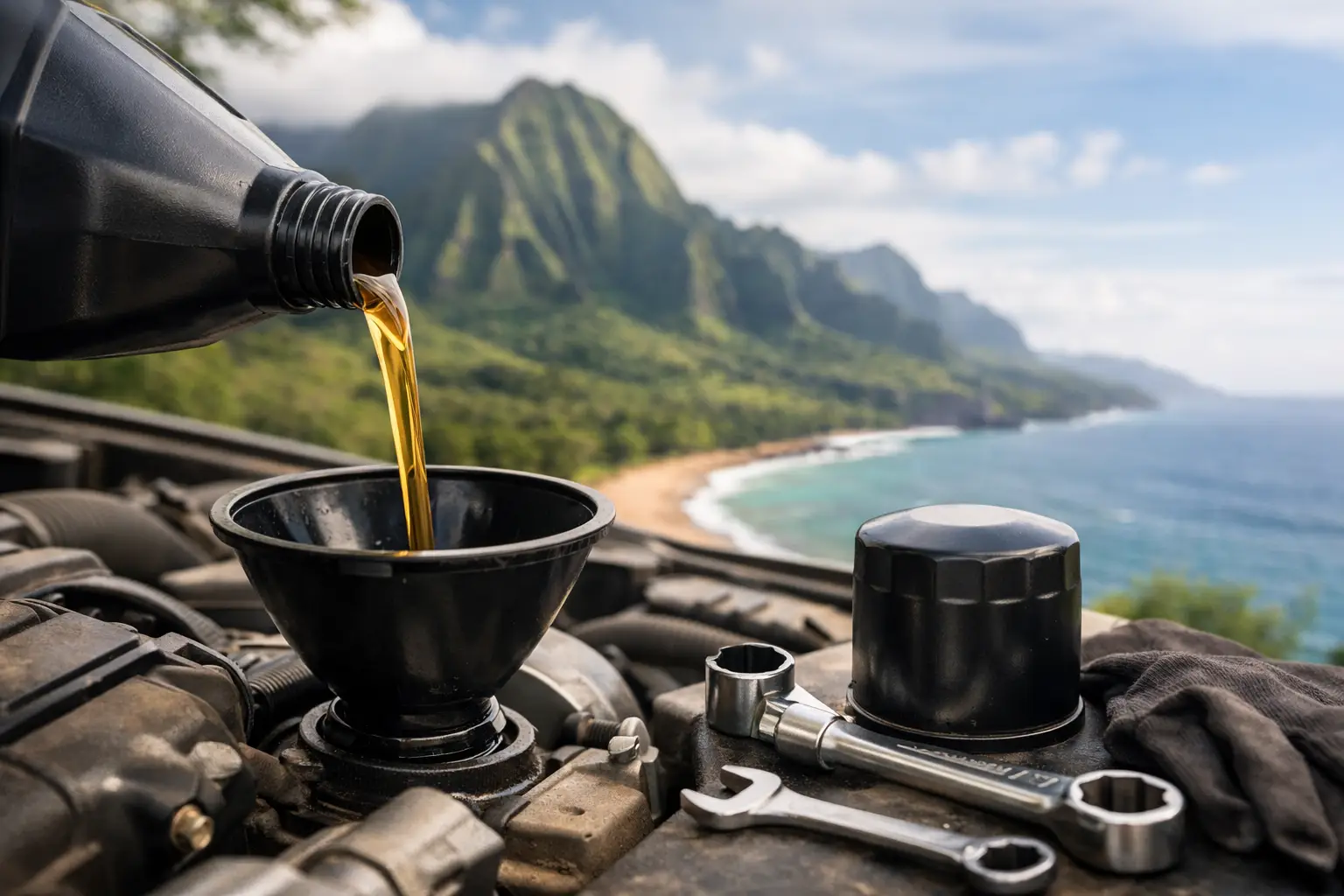 High Mileage Oil Change Benefits for Kauai Drivers