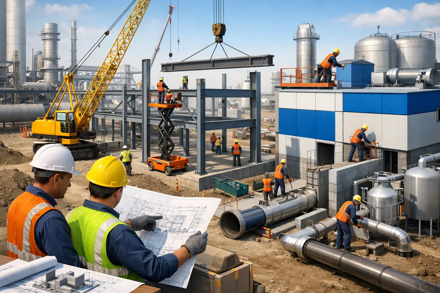 Construcción industrial sin errores de planificación