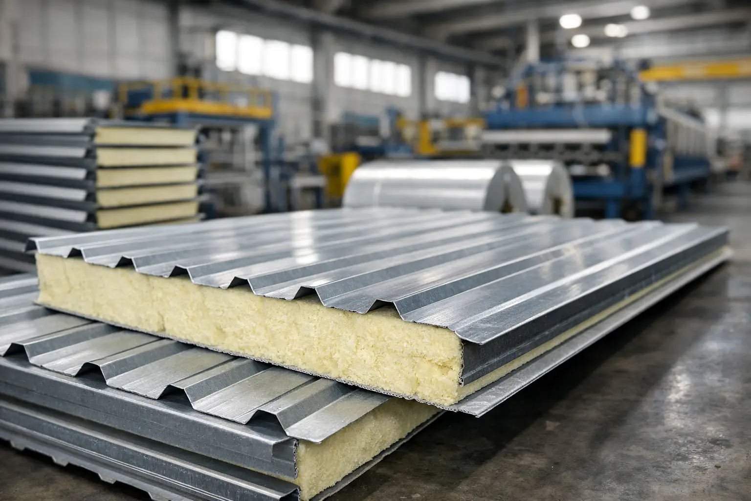 Panel sándwich industrial de alto rendimiento