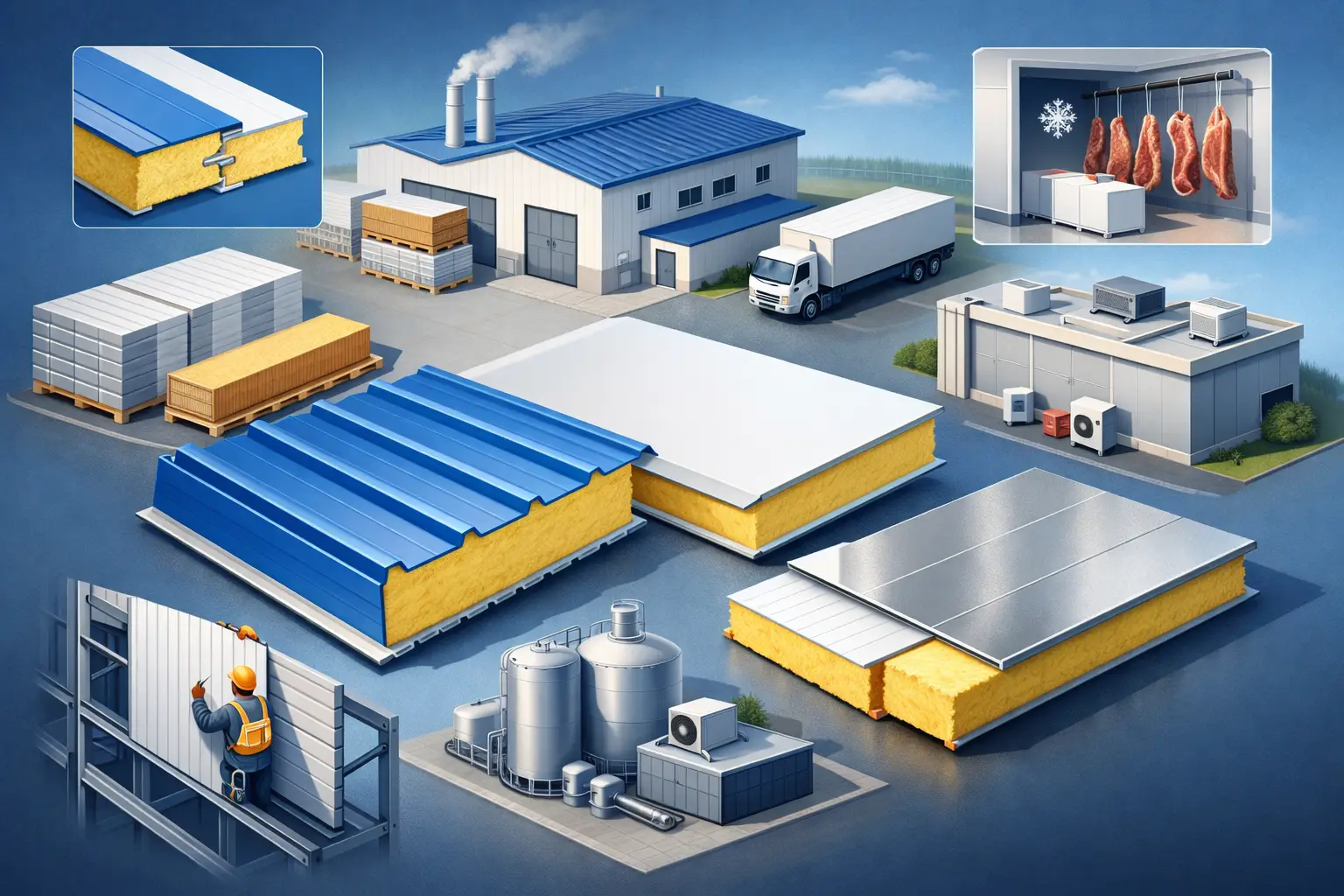 Proveedor de paneles aislantes industriales