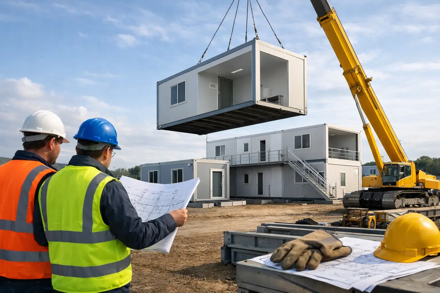 Construcción modular industrial para obras exigentes