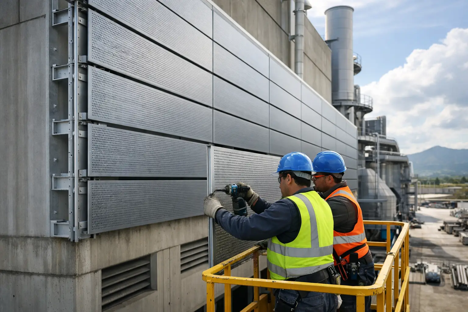 Fachada ventilada metálica para industria