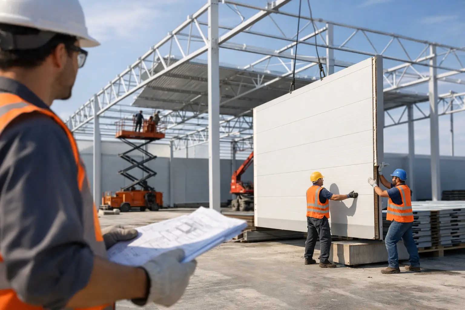 Sistema constructivo rápido para bodegas