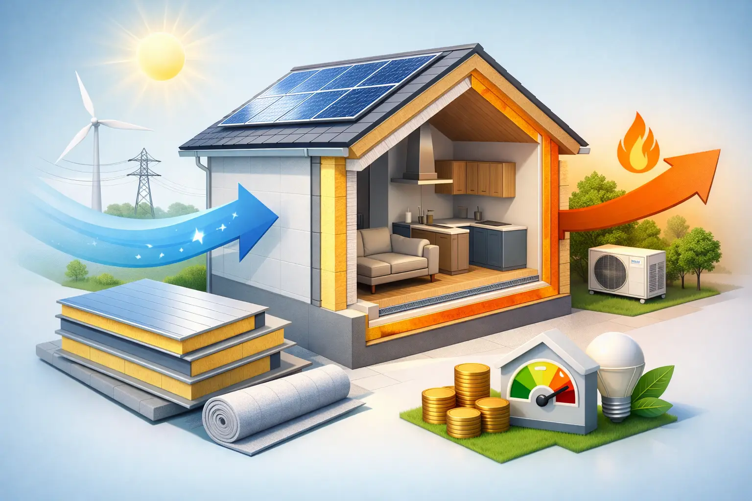 Ahorro energético con paneles aislantes