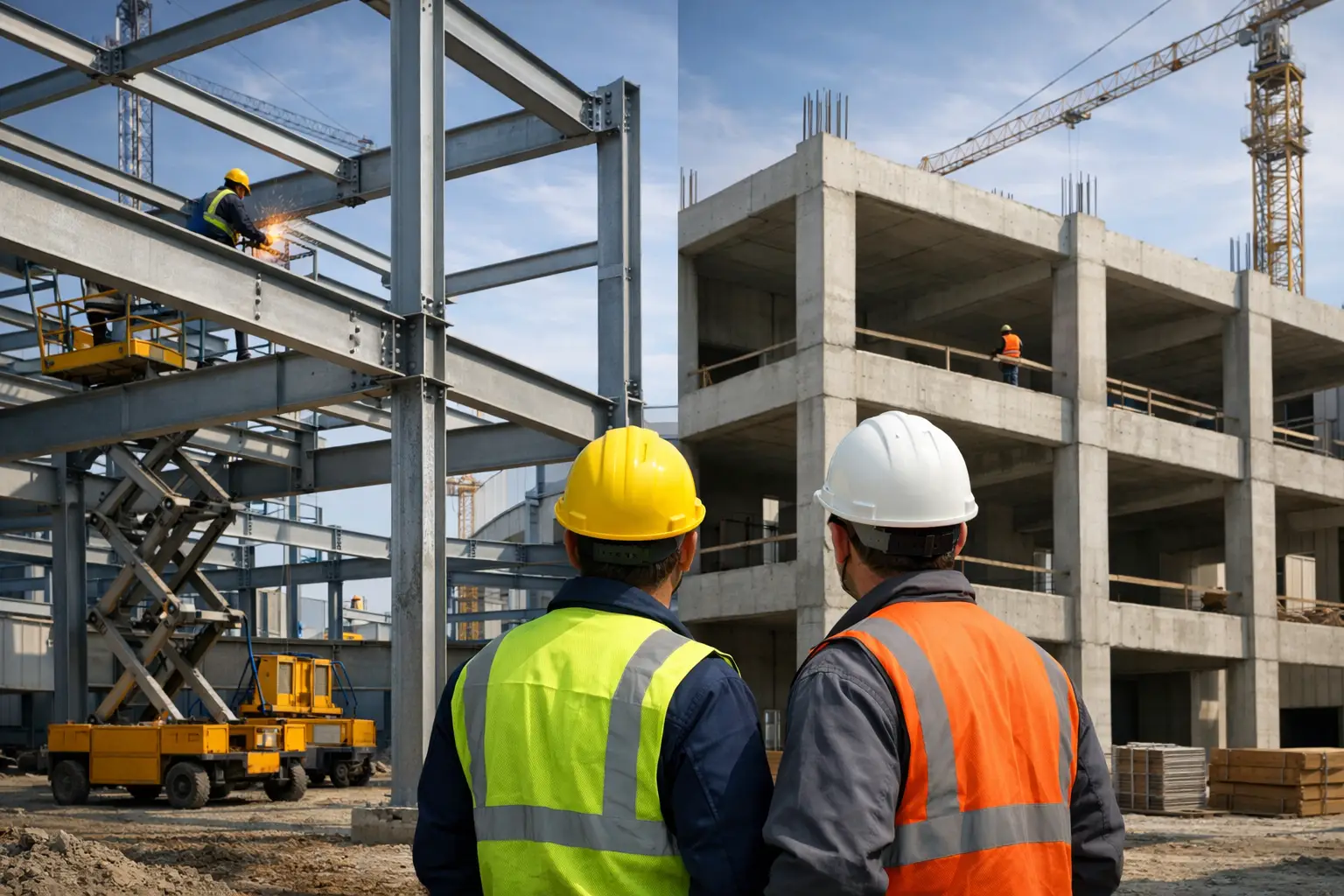¿Estructura metálica o concreto industrial?