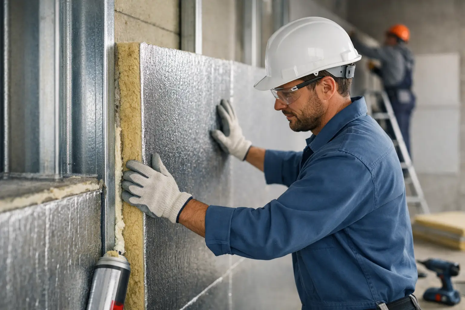 Instalación profesional de paneles aislantes