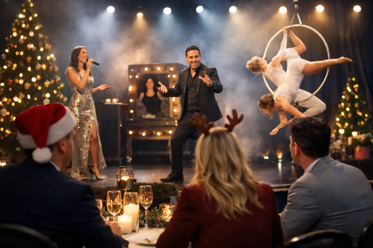 Showact für Weihnachtsfeier Firma richtig wählen
