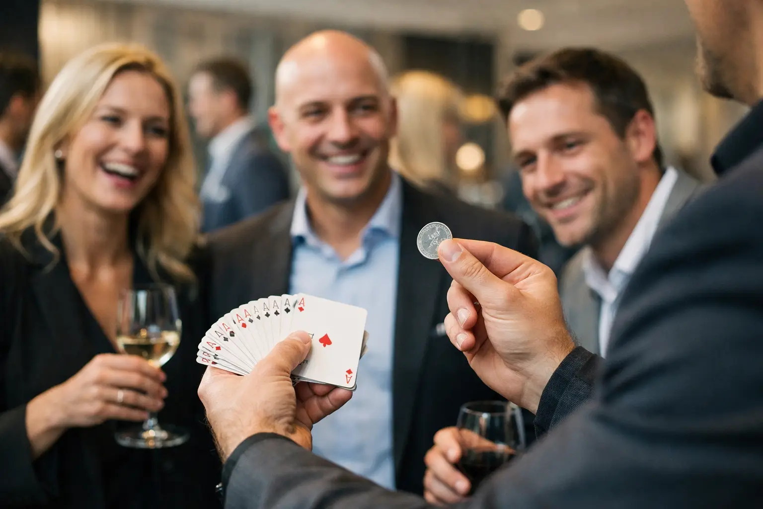 Mentalmagie für Networking Events wirkt