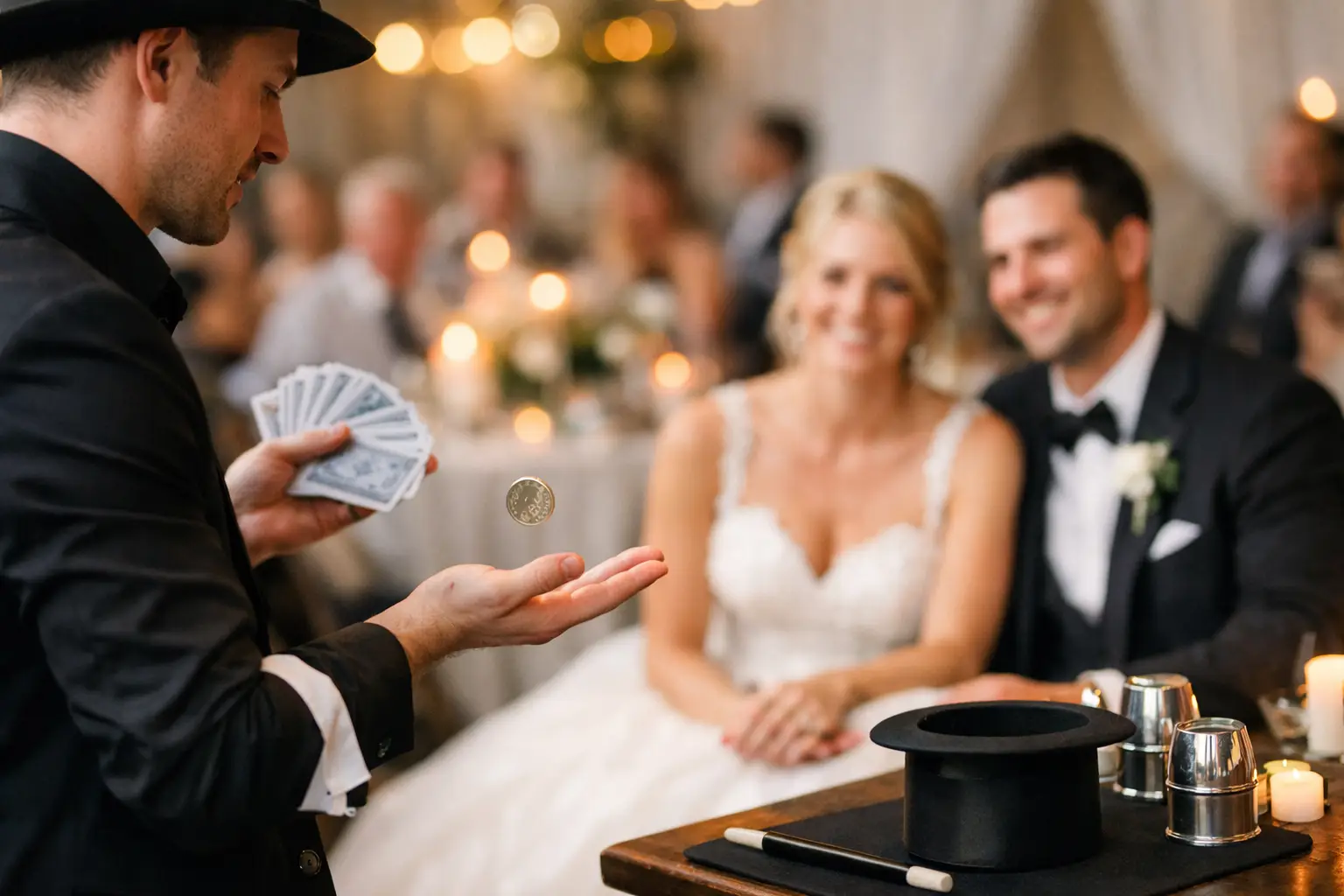 Zaubershow zur Hochzeit planen: 9 starke Ideen