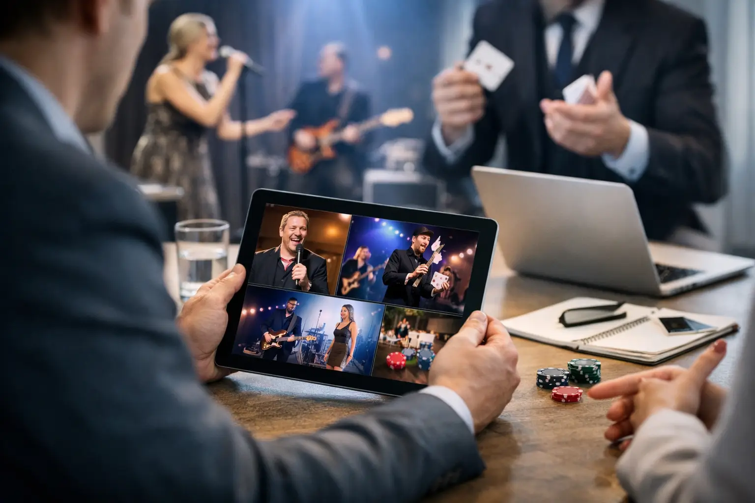 Unterhaltung für Management Event auswählen