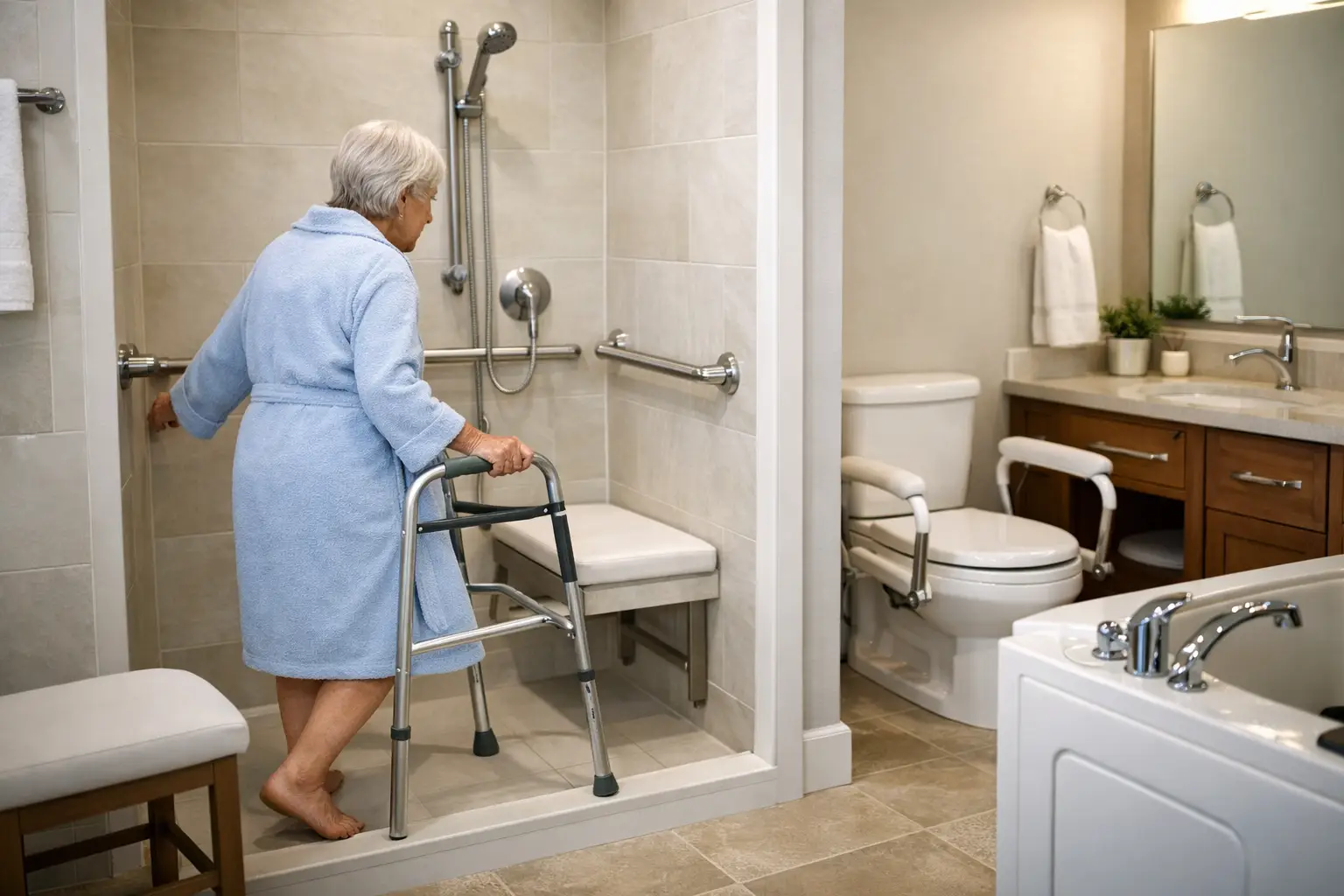 Accessibility Bathroom Modifications for Seniors