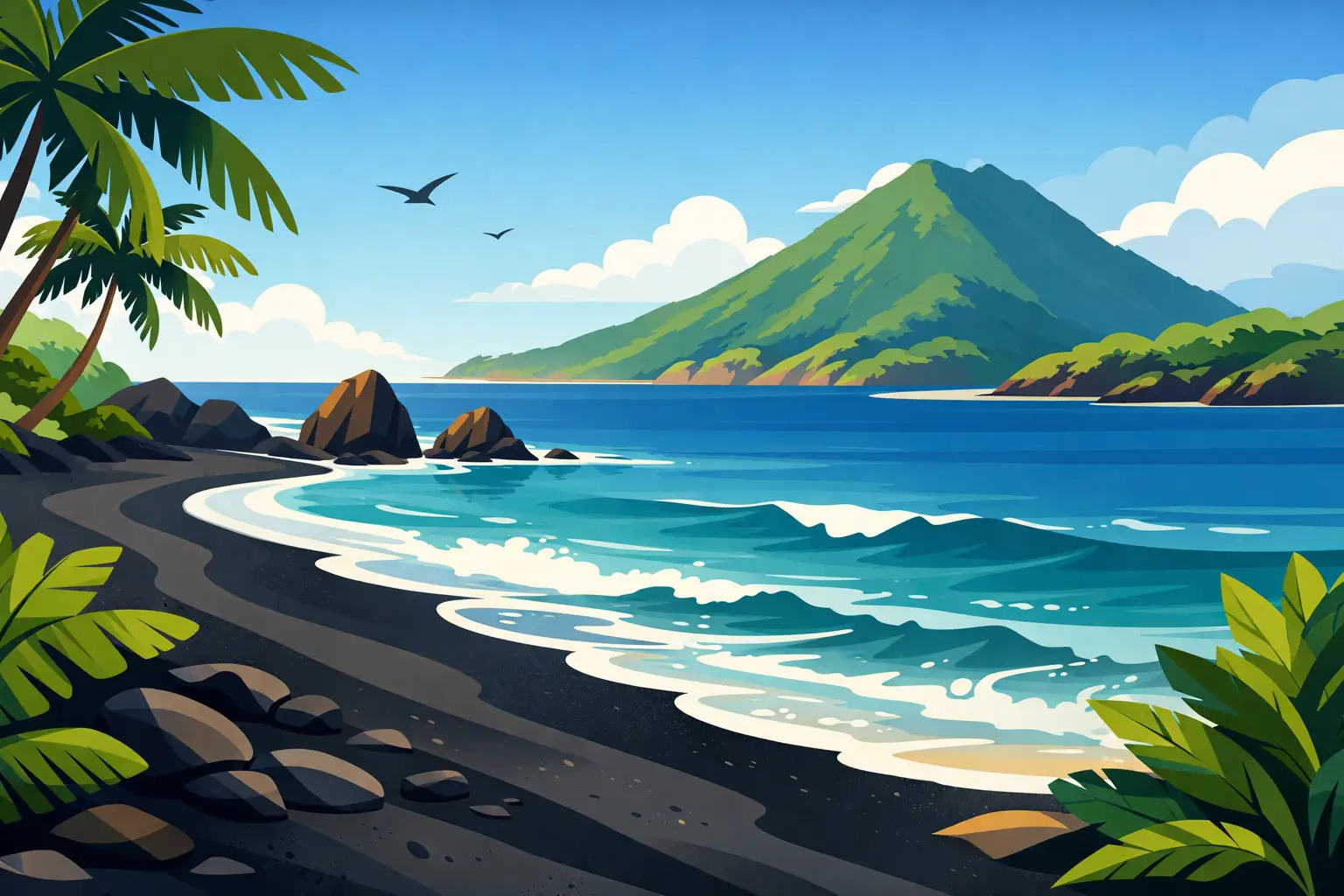 Black Sand Beach Statia Is a Wild Caribbean Shore