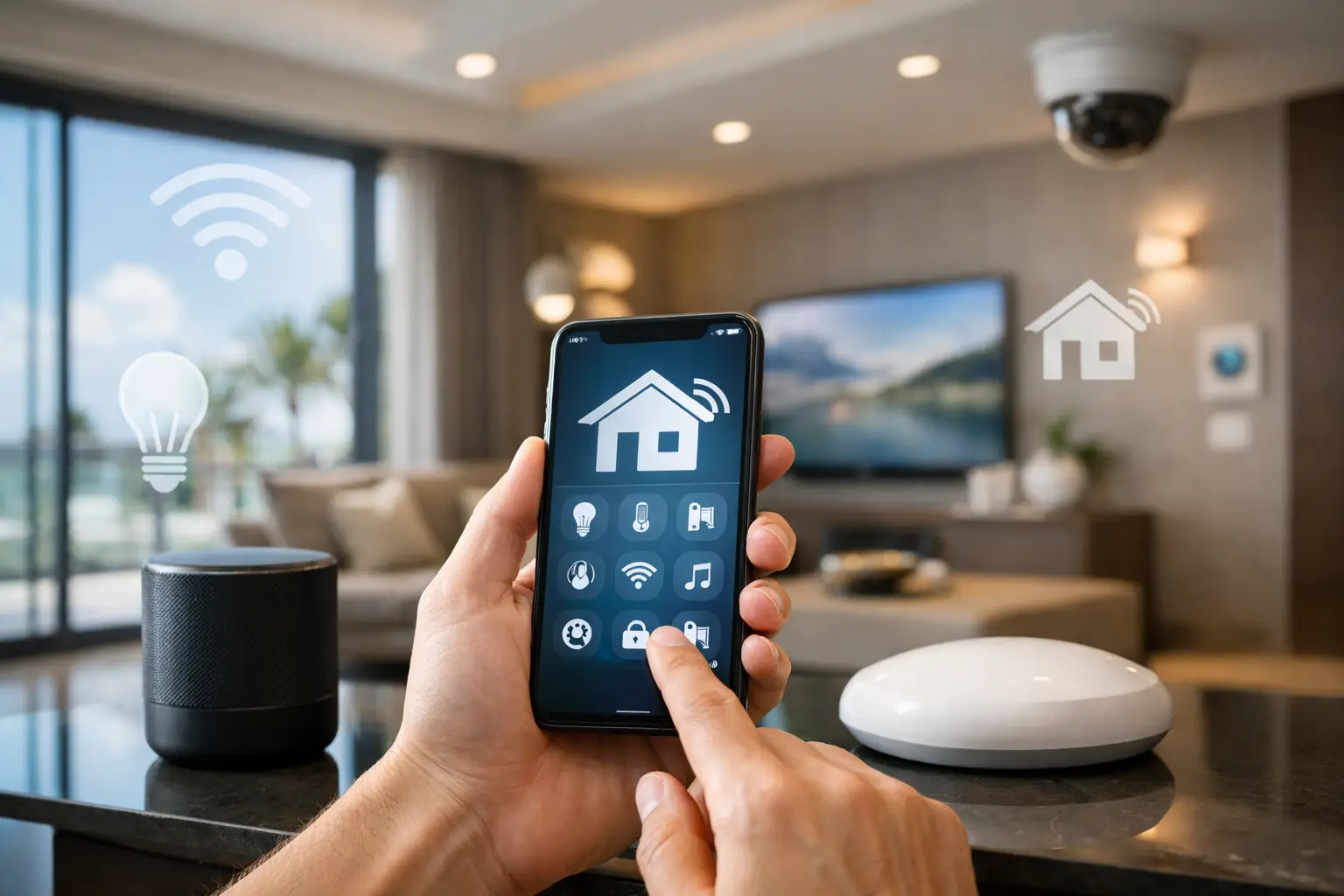 Smart home automation UAE solutions for villas, hotels, and commercial properties, built with KNX controls for daily lighting, climate, shading, and security.