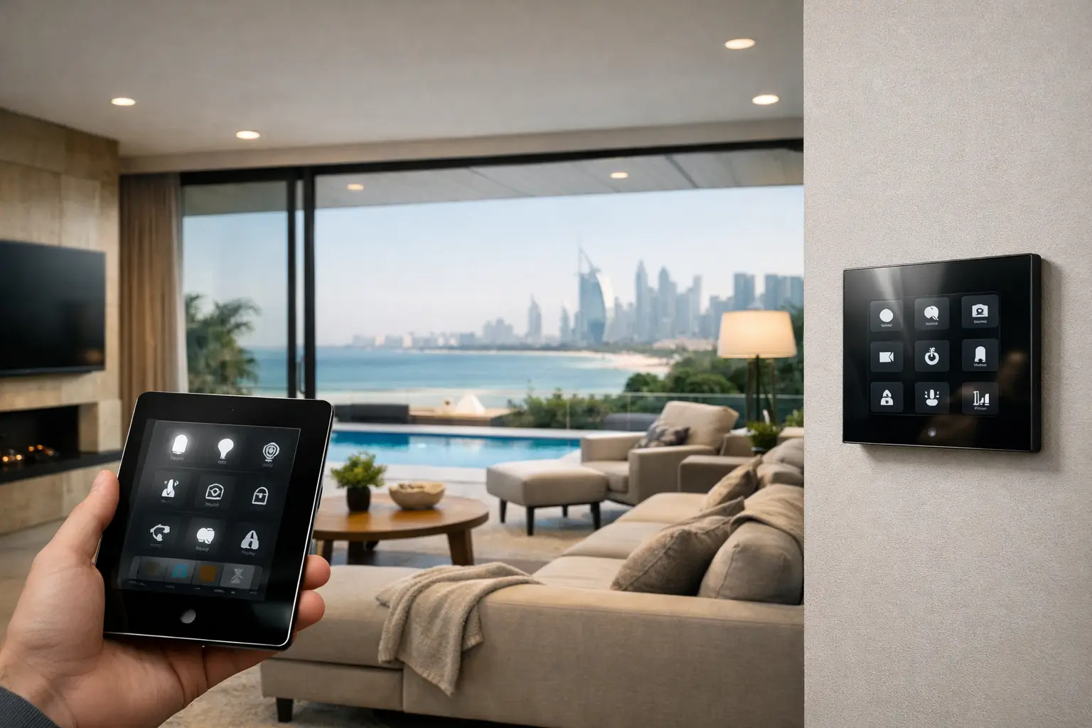 KNX home automation UAE gives villas, hotels, and commercial projects reliable control of lighting, climate, energy use, and daily scenarios on site.