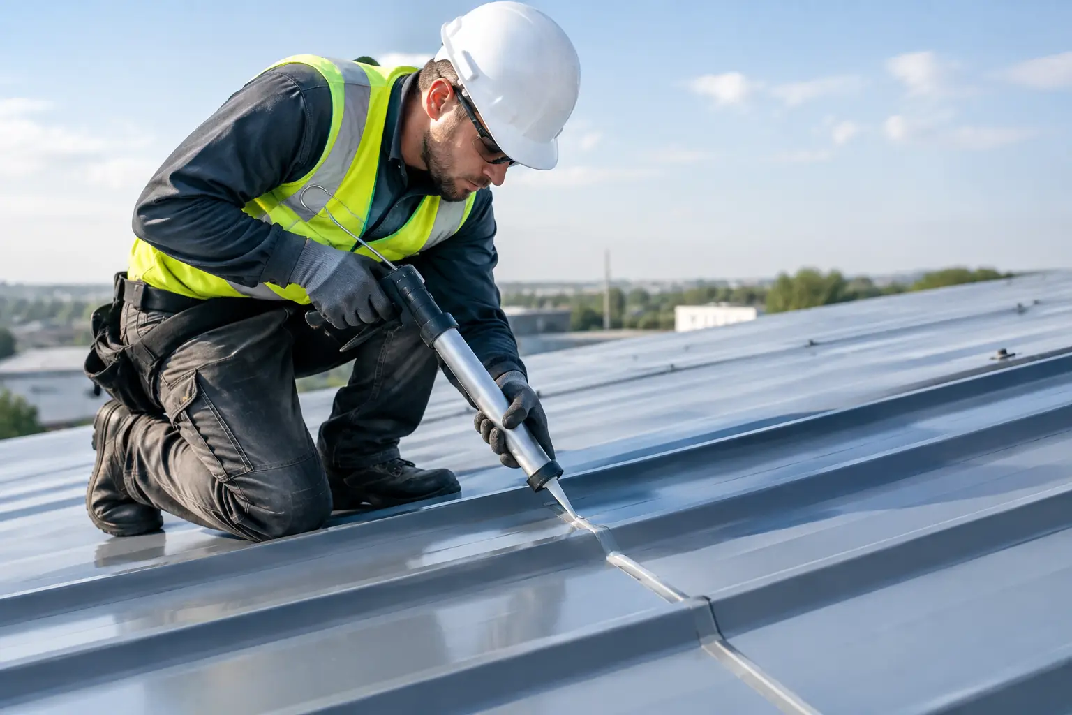 Metal sheet waterproofing protects commercial roofs from leaks, rust, and heat movement with inspection, fastener sealing, and membrane systems at scale.
