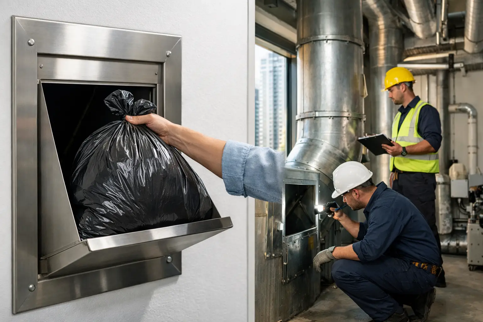 A high rise garbage chute needs proper sizing, stainless steel construction, ventilation, fire protection, and maintenance to keep buildings clean and safe