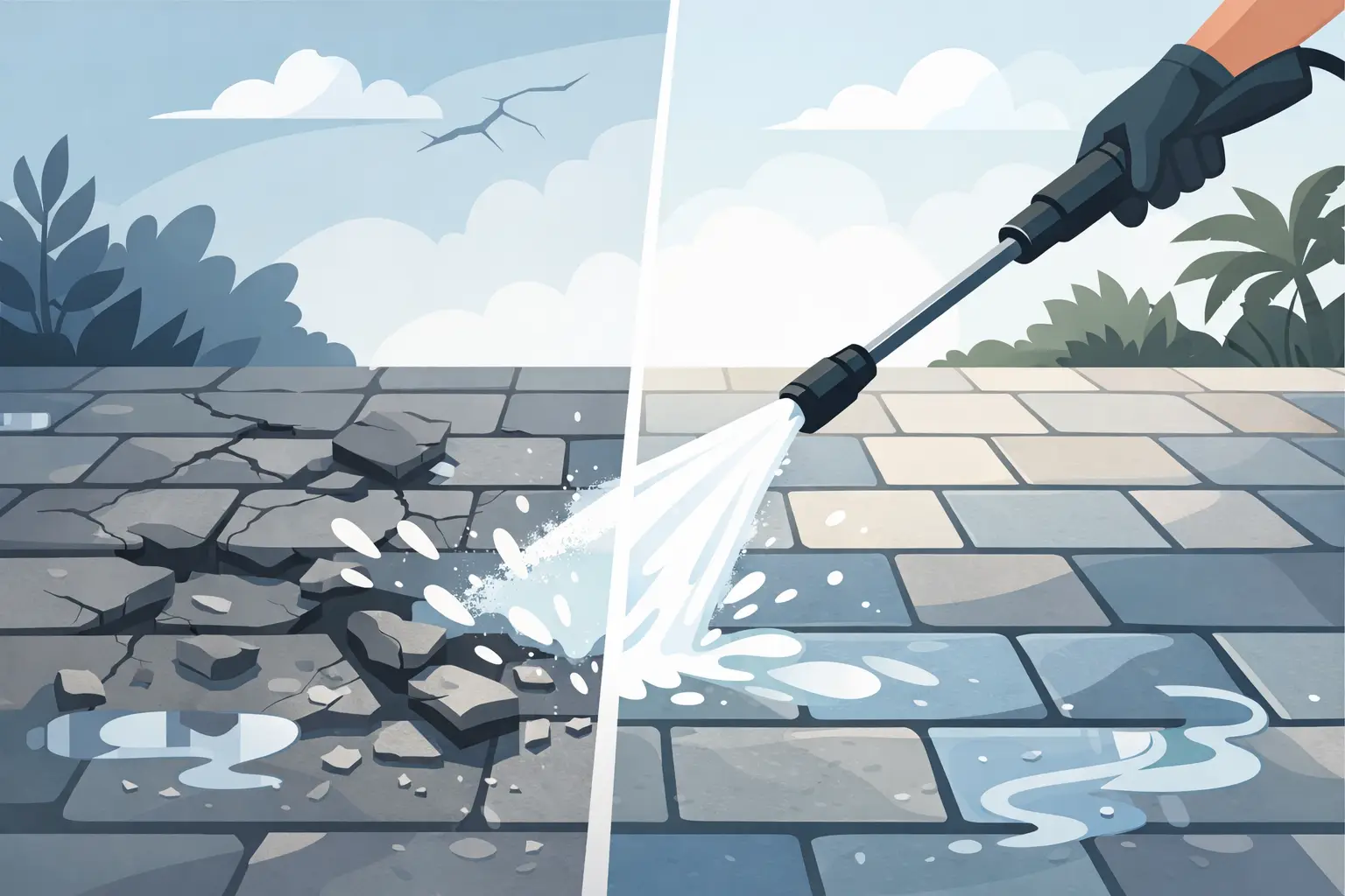 Can Pressure Washing Damage Pavers?