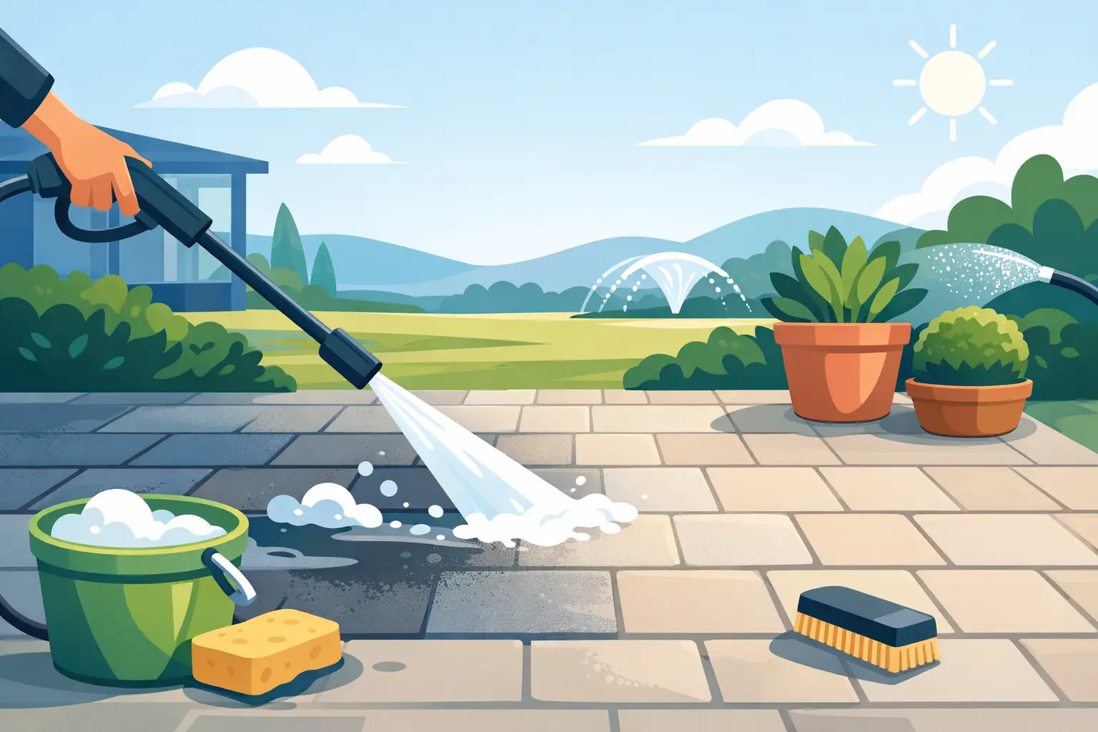 Best Way to Clean Pavers Without Damage
