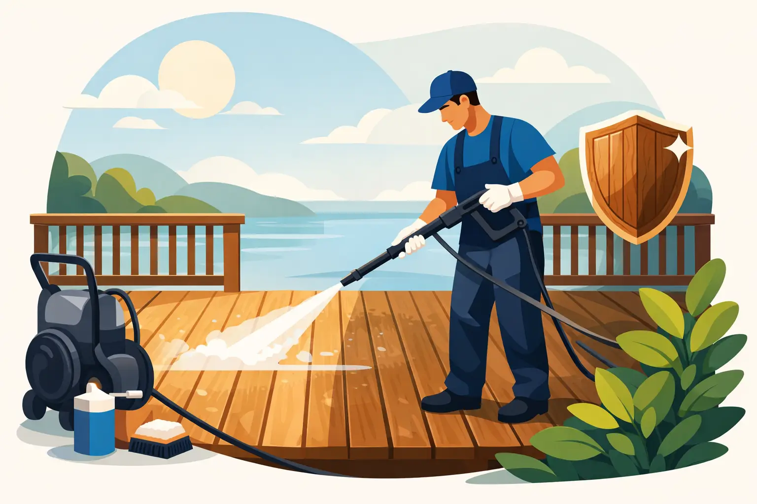 Deck Cleaning Service That Protects Your Wood
