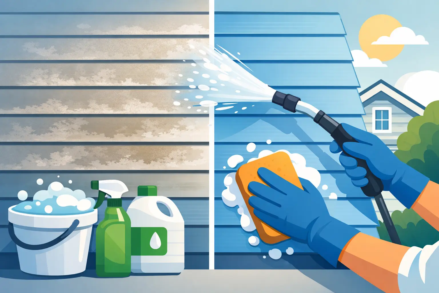 How to Clean Oxidized Vinyl Siding Right