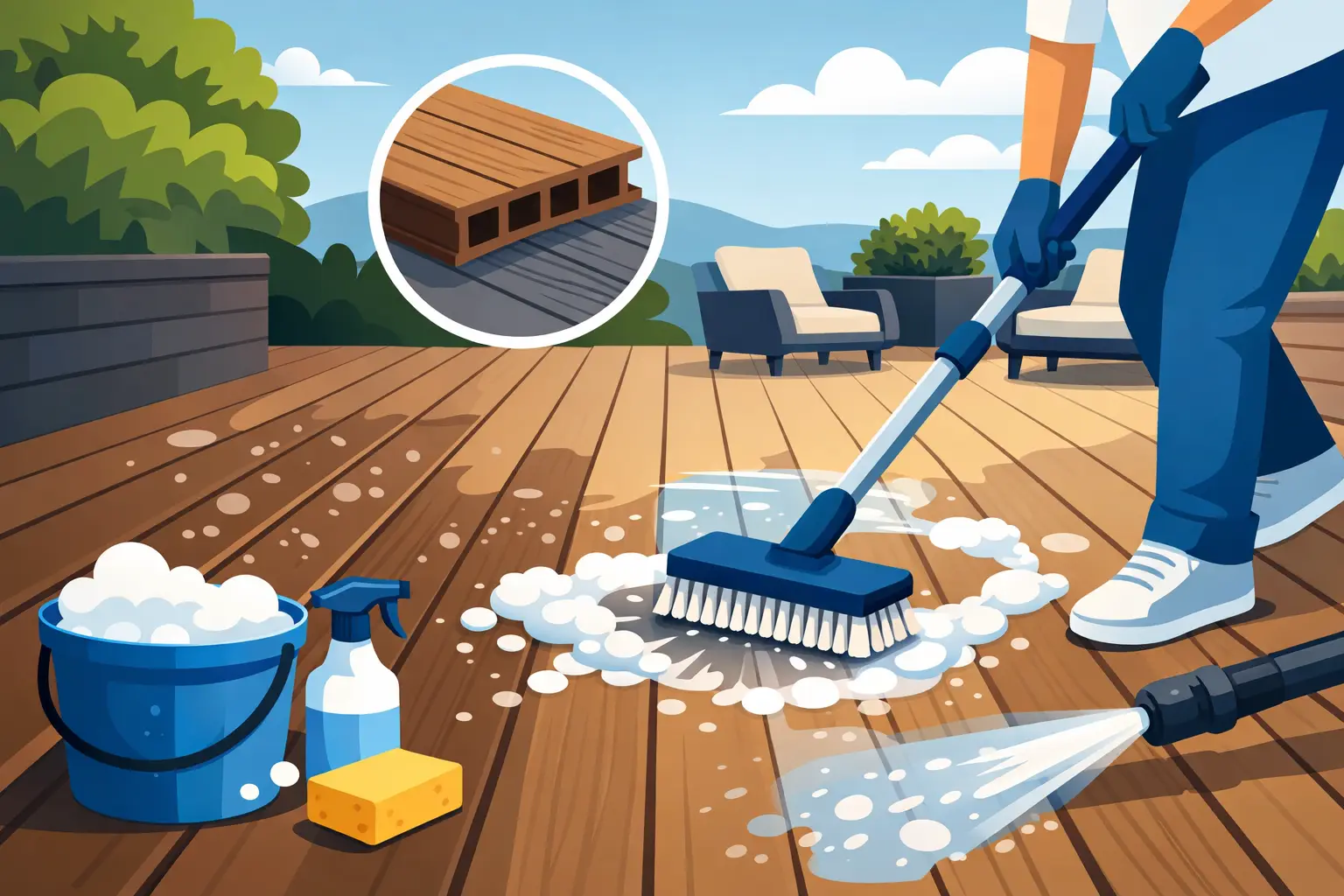 Deck Cleaning for Composite Boards Done Right