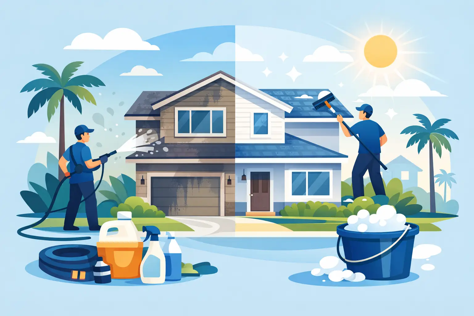 Best House Washing Methods for Florida Homes