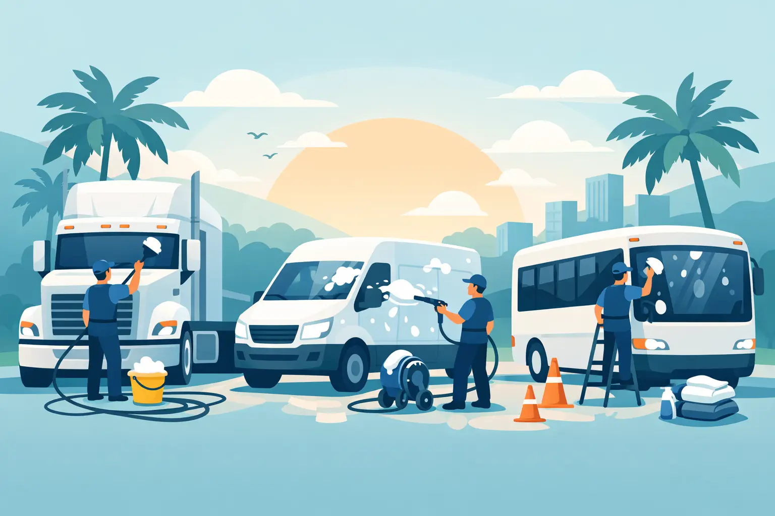 What Florida Fleets Need From a Wash Crew