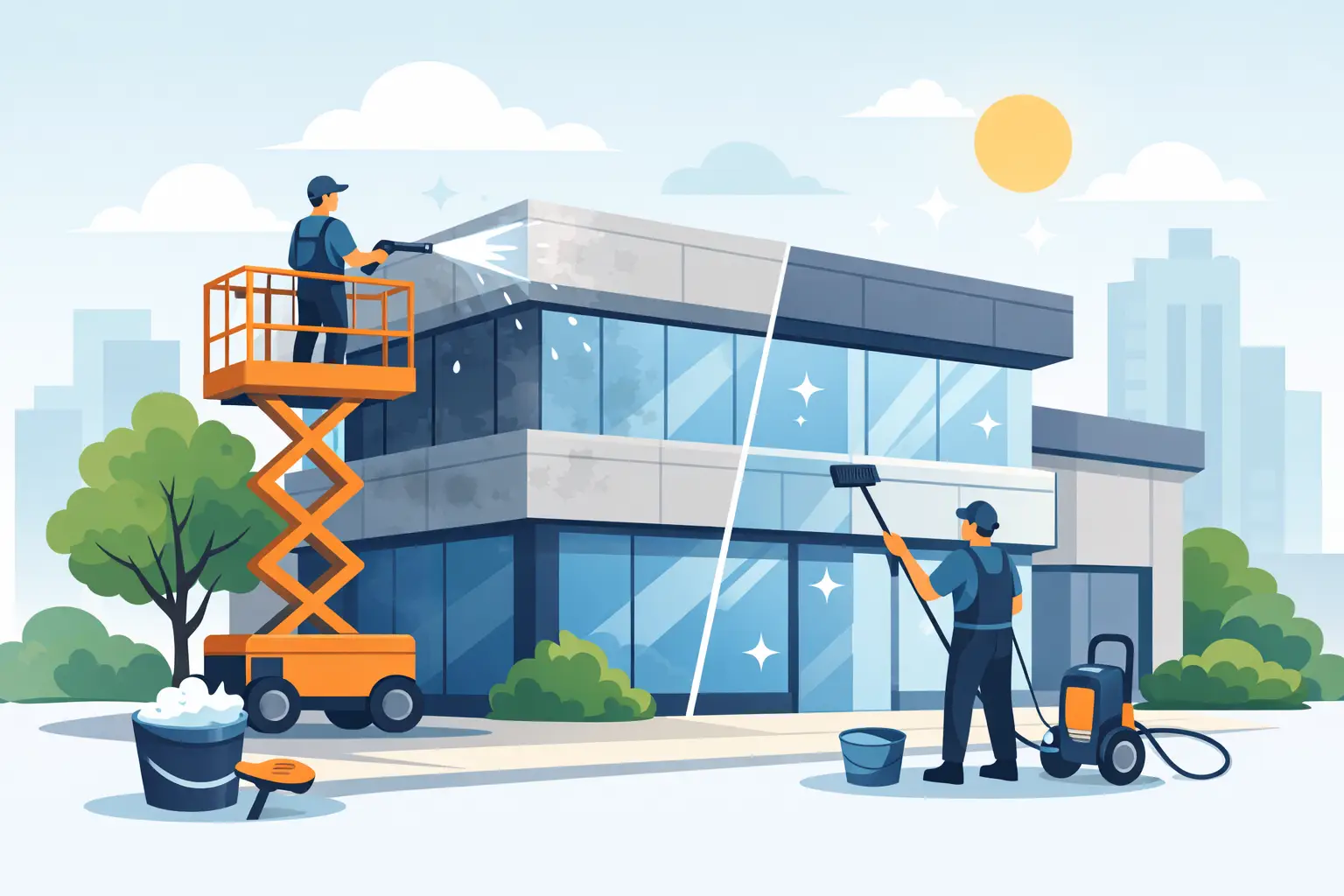 What Good Exterior Cleaning Does for Business