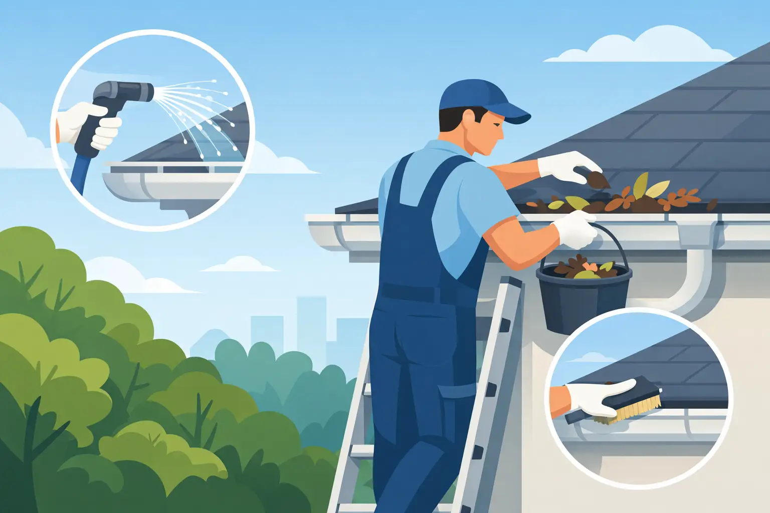How to Clean Gutters Without Damage