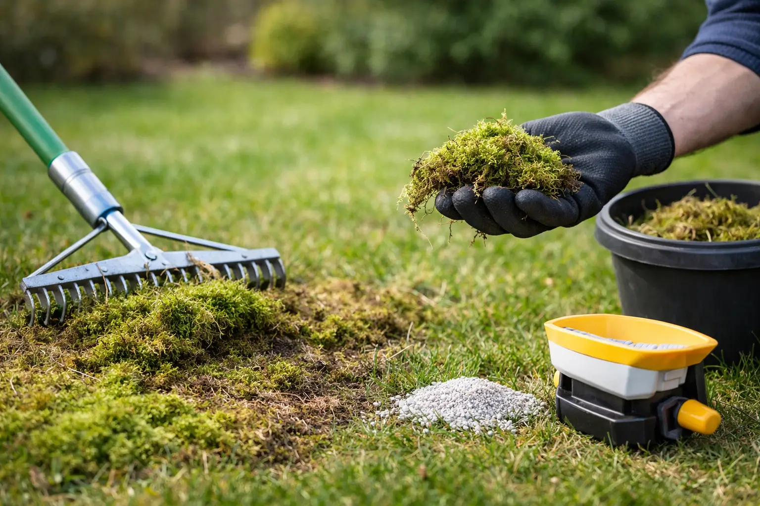 How to Fix Lawn Moss Properly