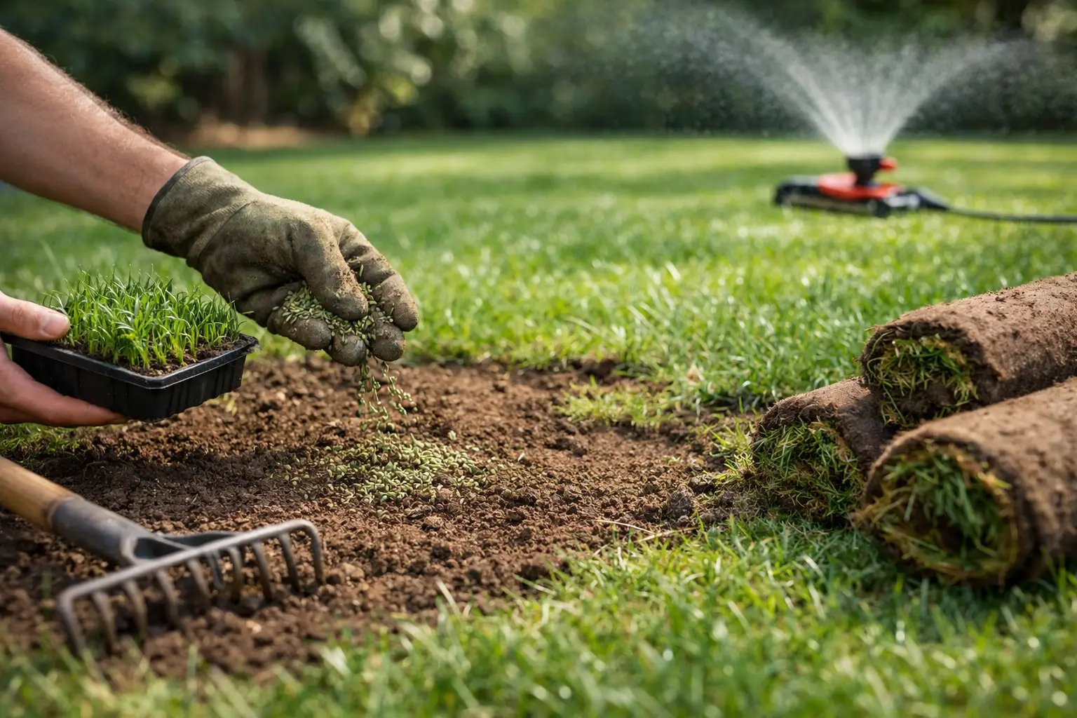 How to Repair Patchy Lawn Properly