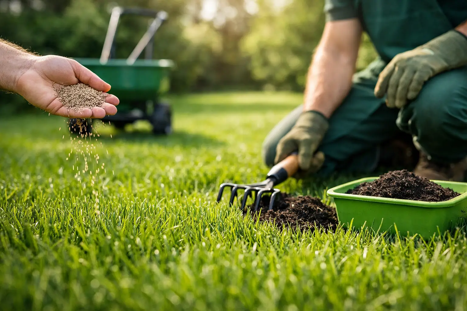 How to Thicken Lawn Grass Properly
