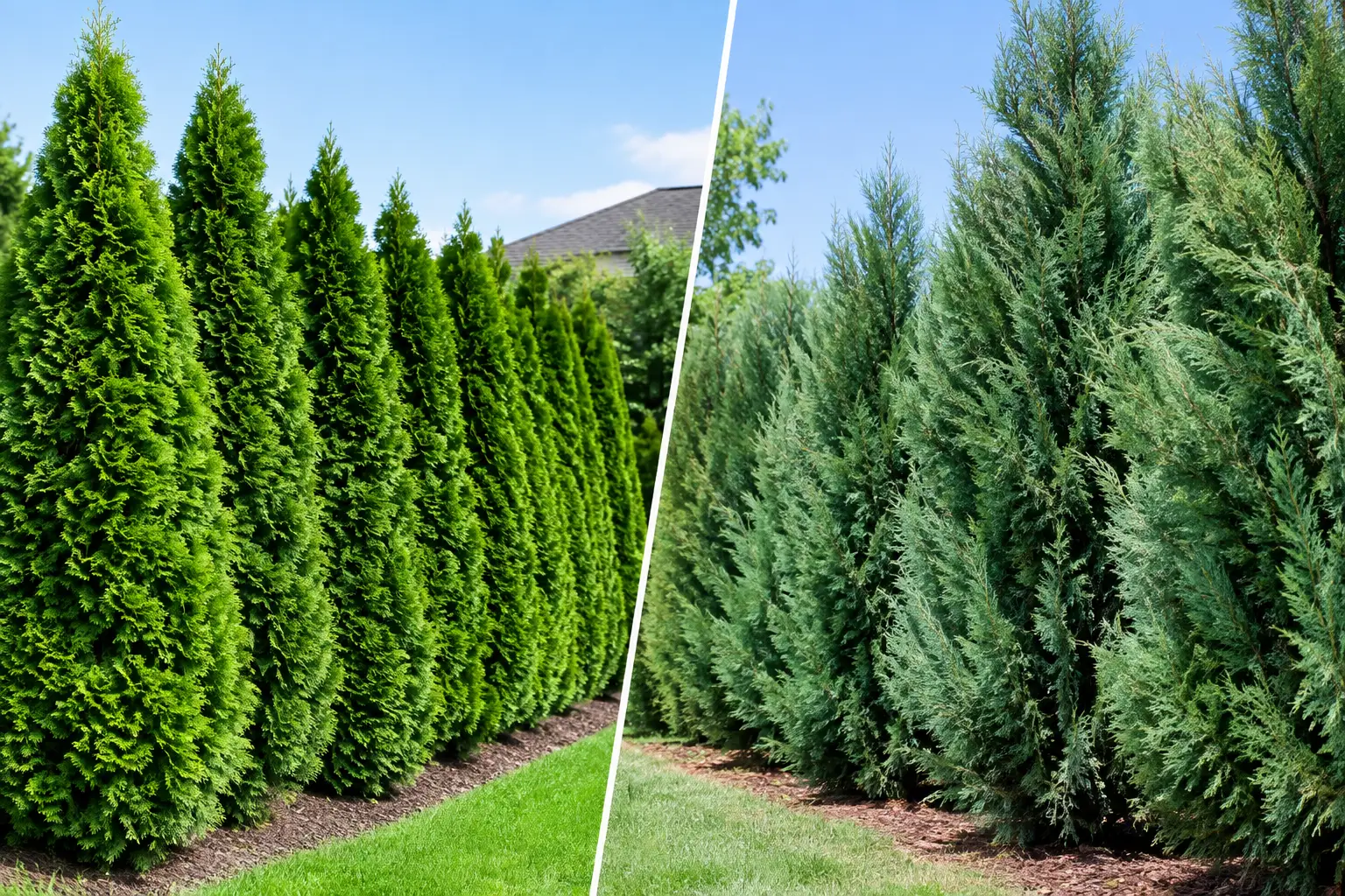 Arborvitae Versus Leyland Cypress for Privacy