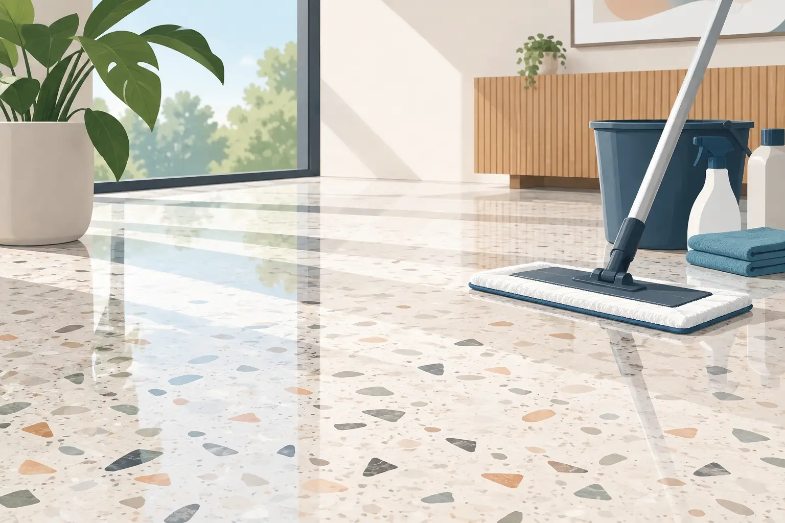 Terrazzo Floor Care Guide for a Lasting Shine — First Choice Floor Care