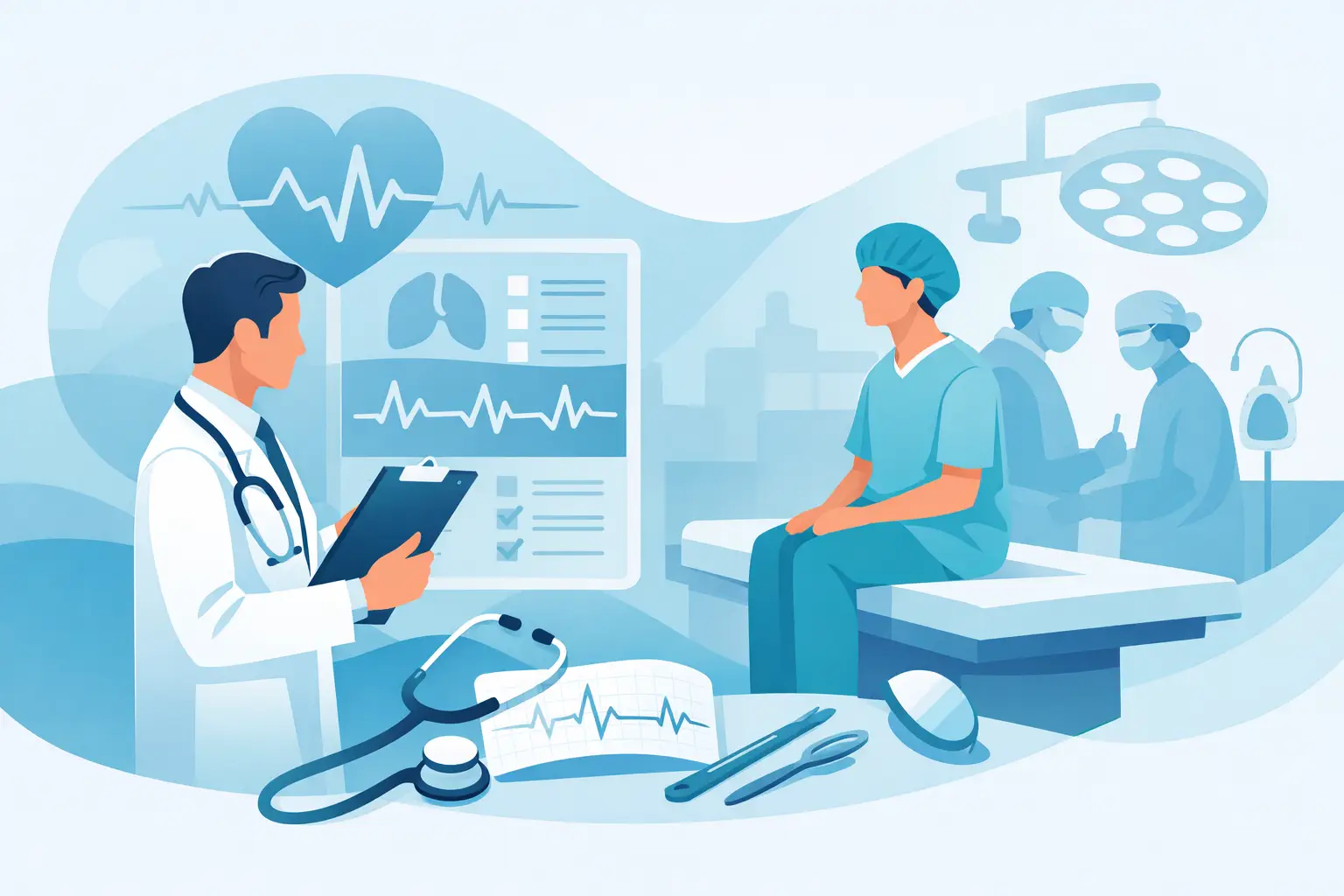 Valoración cardiológica preoperatoria antes de cirugía