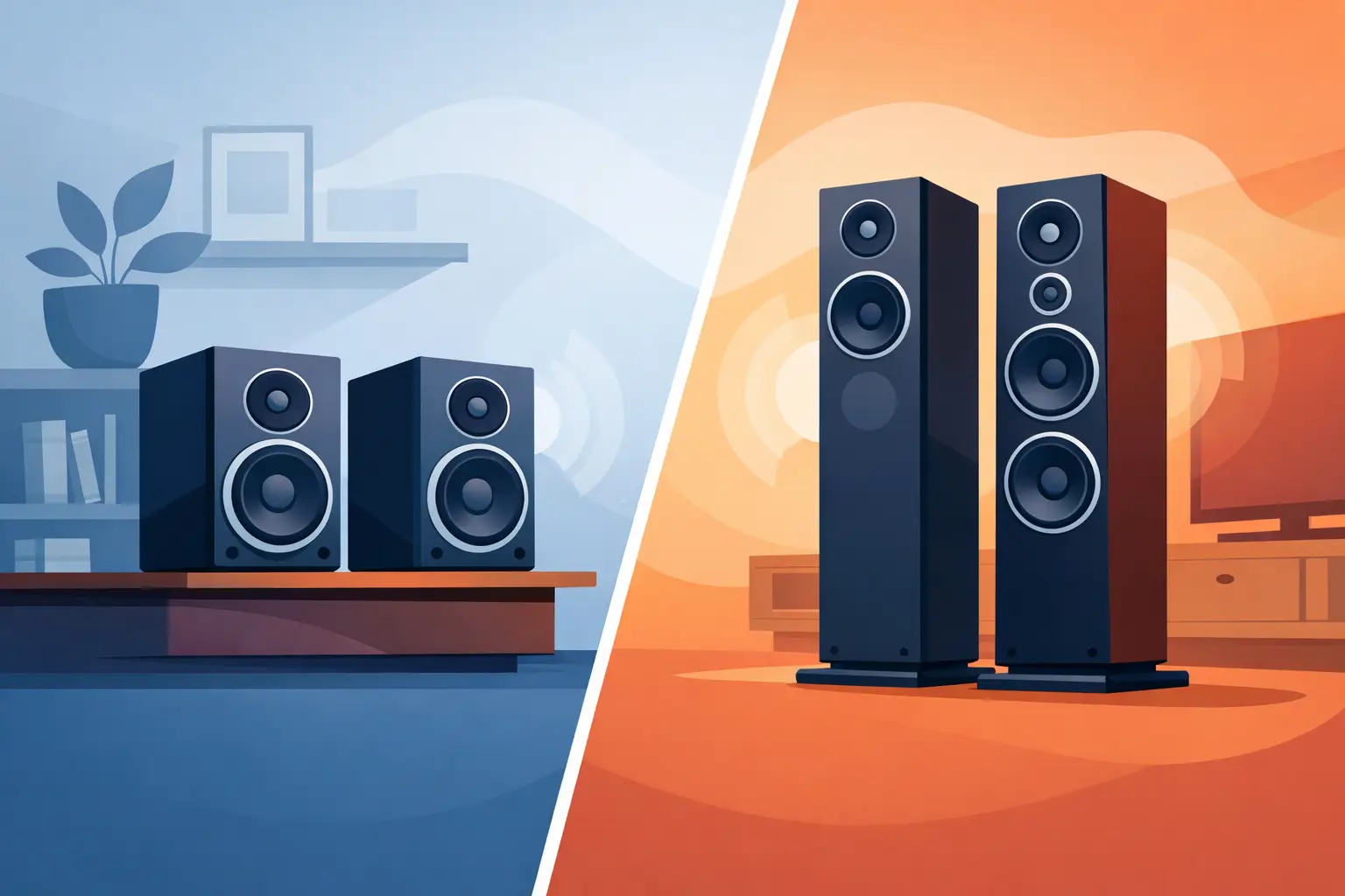 Bookshelf vs Floorstanding Speakers Compared