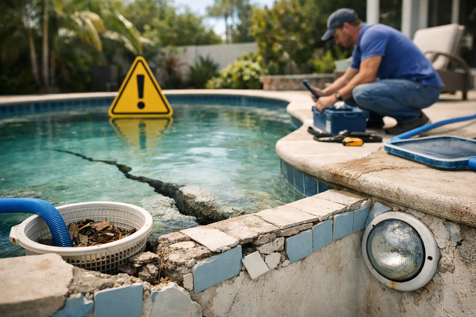 Pool Repair Signs Florida Homeowners Should Not Ignore