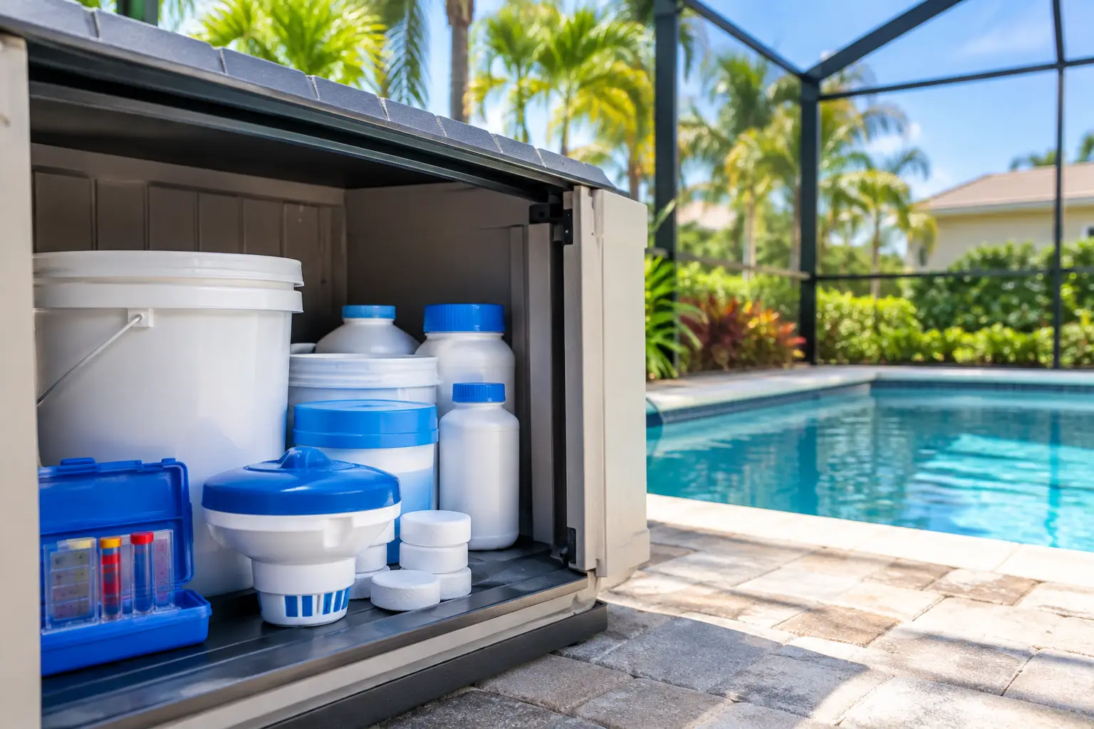 Pool Chemical Storage Guide for Florida Homes