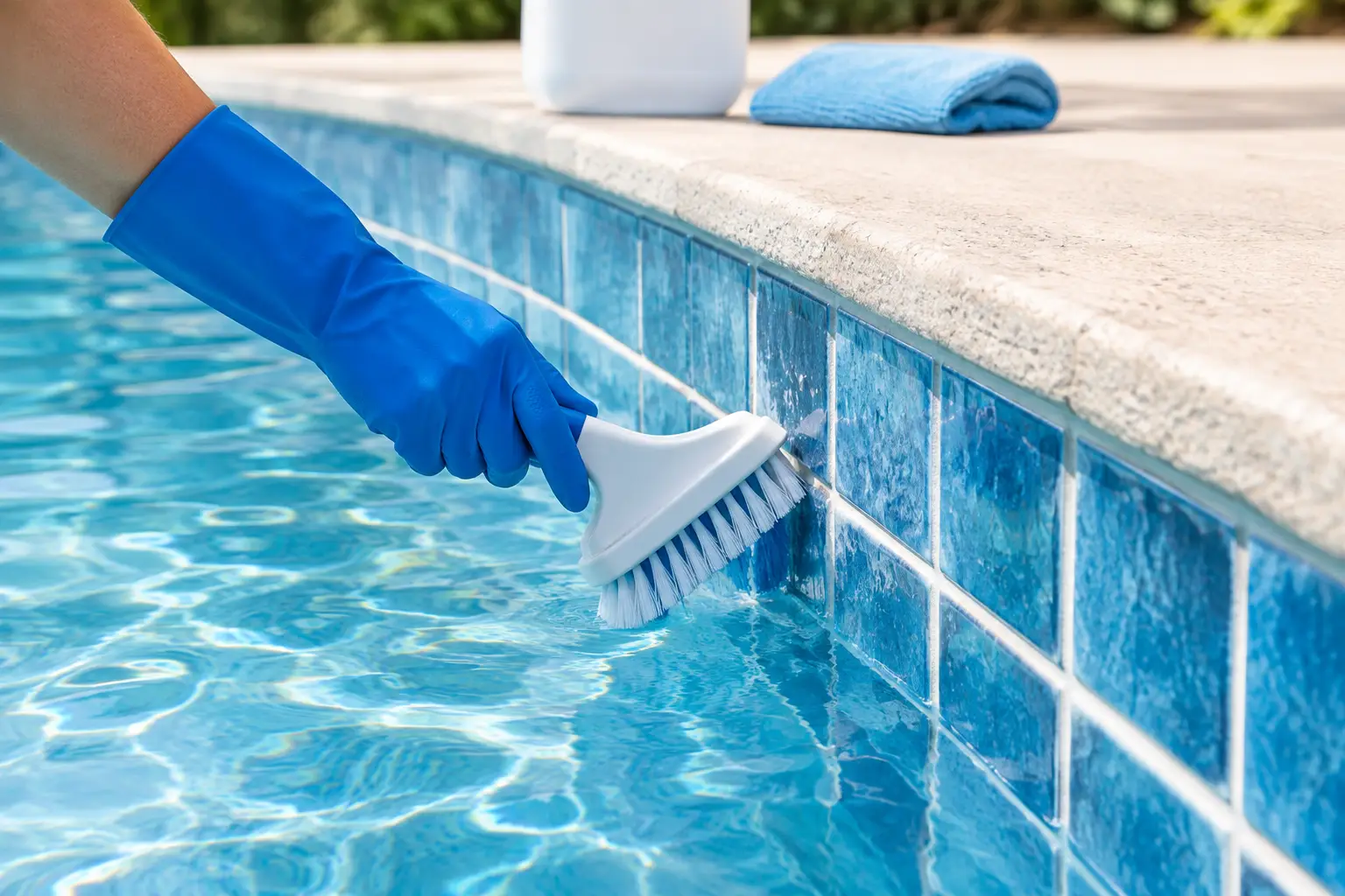 How to Remove Pool Calcium Without Damaging Tile