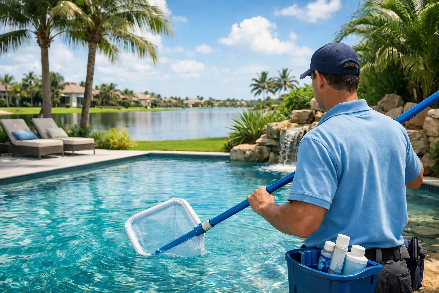 Weekly Pool Service in Westlake, Florida