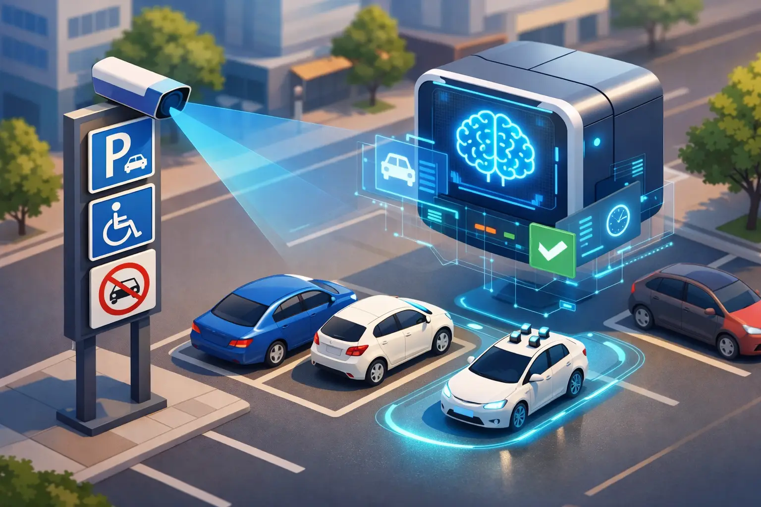 AI parkeringsskylt tolkning som sparar tid