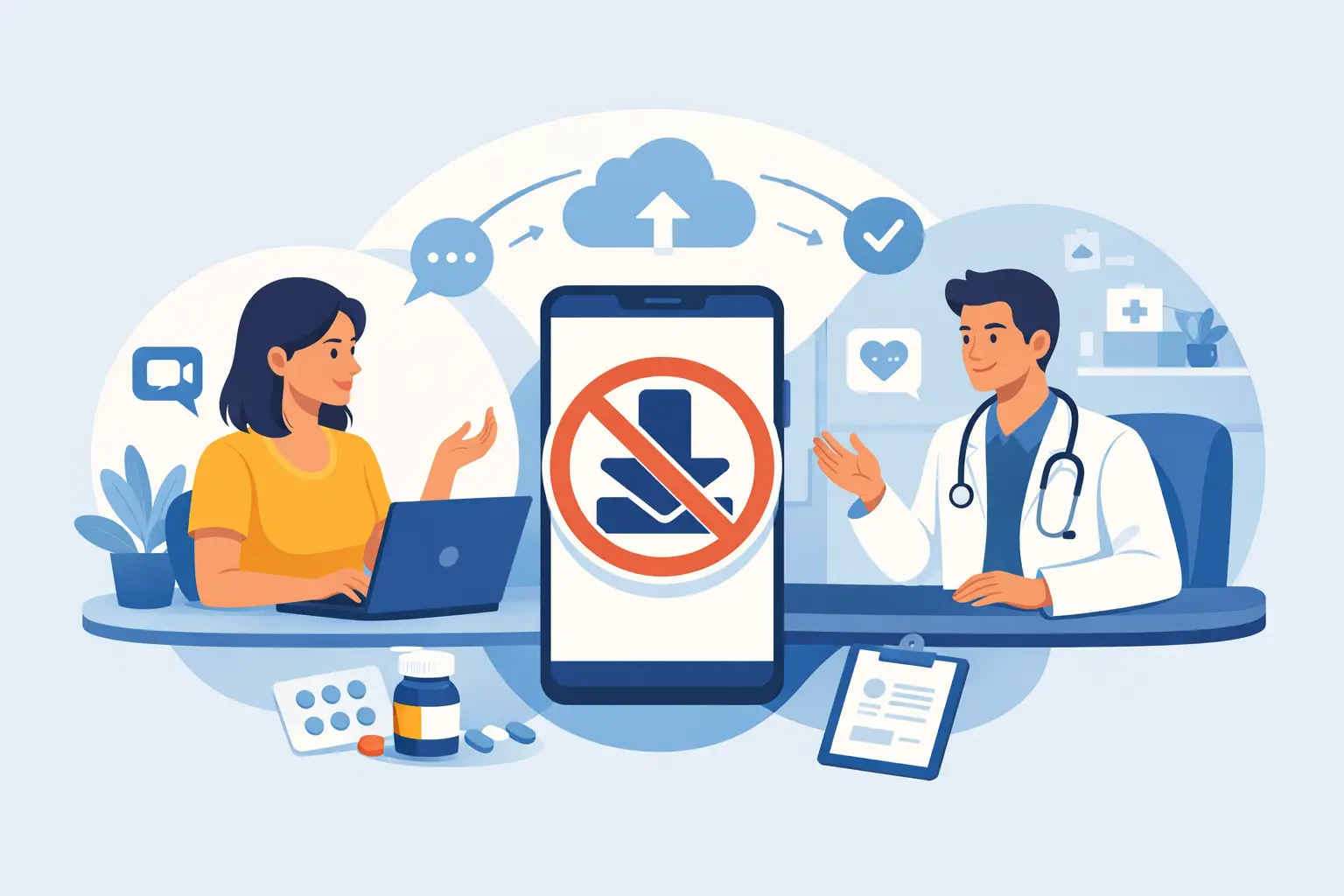 Consulta médica sem baixar aplicativo vale a pena?
