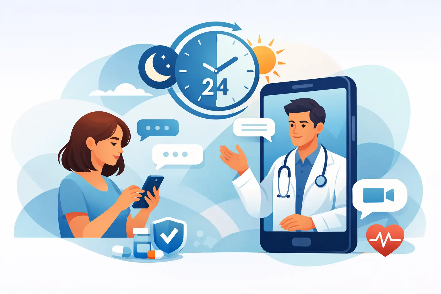 Médico por chat 24 horas vale a pena?