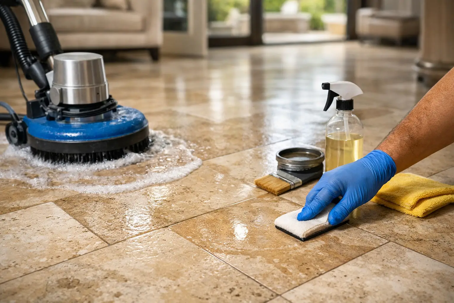Travertine Cleaning and Sealing Done Right