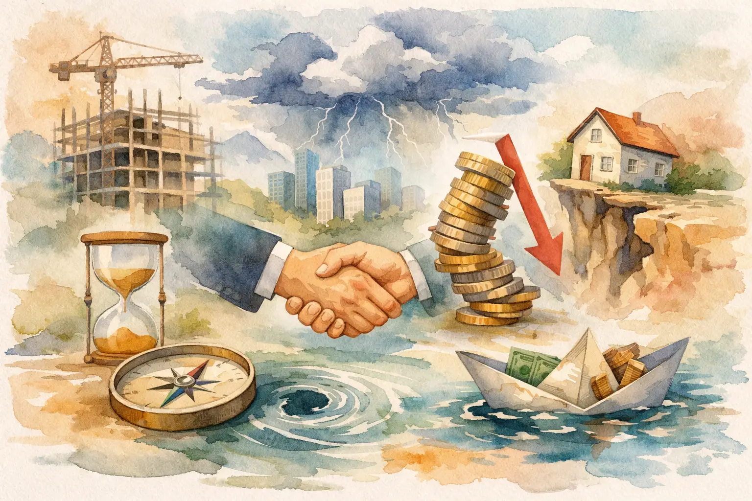 7 riscos financeiros em incorporações imobiliárias
