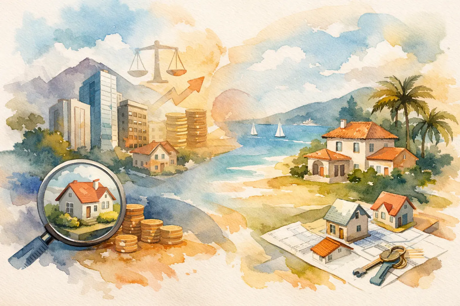 Como comparar cenários de investimento imobiliário
