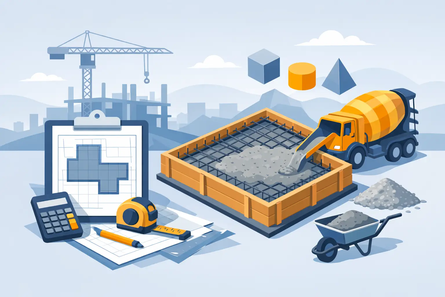 How to Calculate Concrete Volume on Site